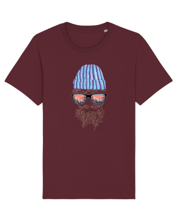 No Face Mountain Hipster Burgundy