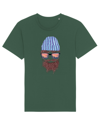 No Face Mountain Hipster Bottle Green
