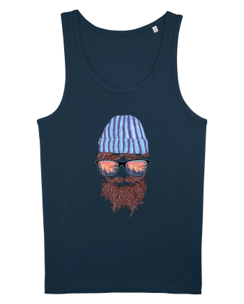 No Face Mountain Hipster Navy