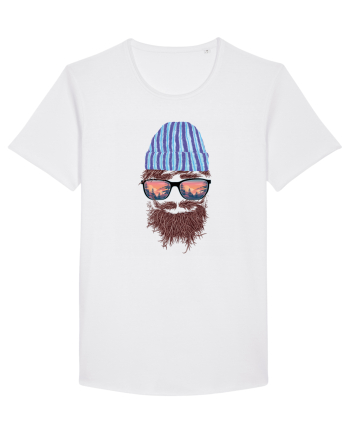 No Face Mountain Hipster White