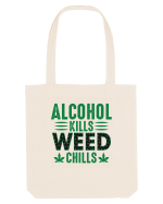 Alcohol Kills Weed Chills Sacoșă textilă