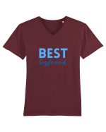 Best boyfriend.  Tricou mânecă scurtă guler V Bărbat Presenter