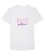 Best girlfriend.  Tricou mânecă scurtă guler larg Bărbat Skater