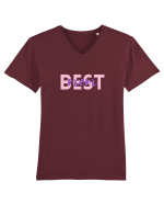Best mom.  Tricou mânecă scurtă guler V Bărbat Presenter