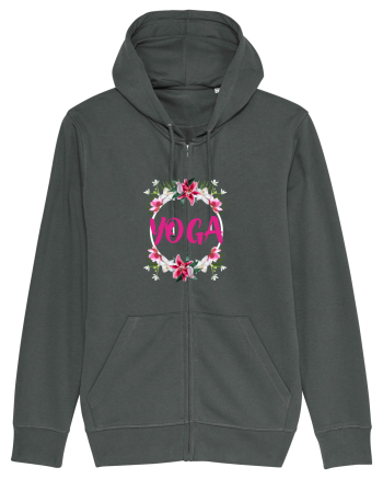yoga floral design Anthracite