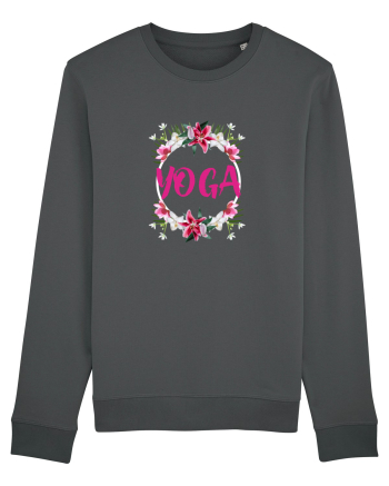 yoga floral design Anthracite