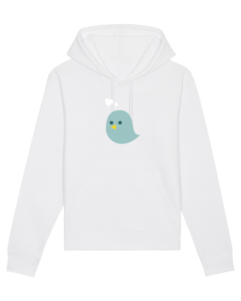 Tricou de cuplu (pasăre verde)  White