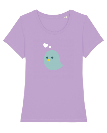 Tricou de cuplu (pasăre verde)  Lavender Dawn