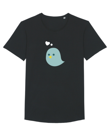 Tricou de cuplu (pasăre verde)  Black