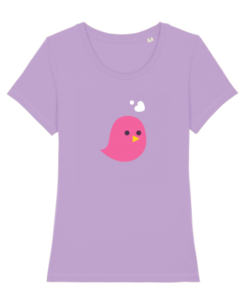 Tricou de cuplu (pasăre roz)  Lavender Dawn