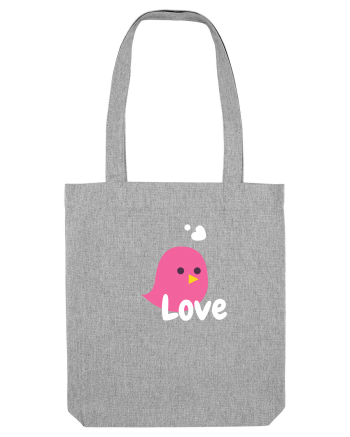 Tricou cuplu pasăre roz 