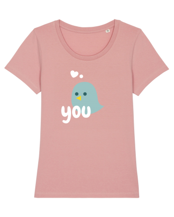 Tricou cuplu pasăre verde 
