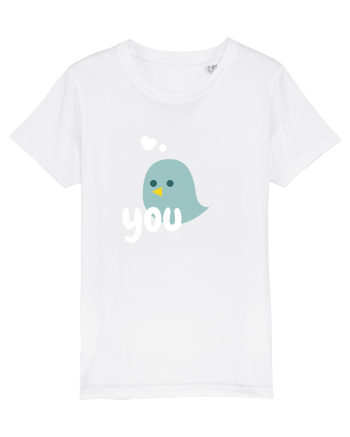 Tricou cuplu pasăre verde 