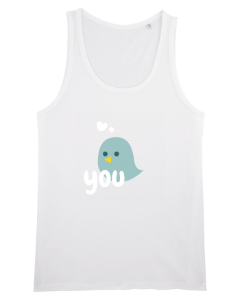 Tricou cuplu pasăre verde 