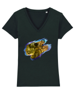 Tentacle Astronaut Tricou mânecă scurtă guler V Damă Evoker