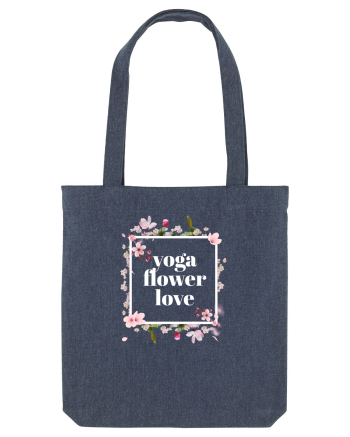 yoga floral design 10 Midnight Blue