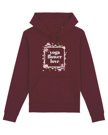 yoga floral design 10 Burgundy