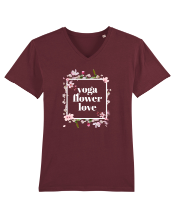 yoga floral design 10 Burgundy