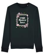 yoga floral design 10 Bluză mânecă lungă Unisex Rise