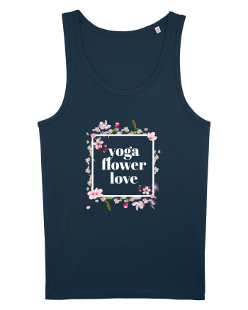 yoga floral design 10 Navy