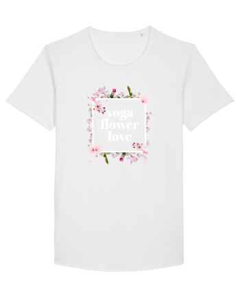 yoga floral design 10 White