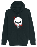 PUN SKULL Hanorac cu fermoar Unisex Connector