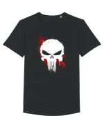PUN SKULL Tricou mânecă scurtă guler larg Bărbat Skater