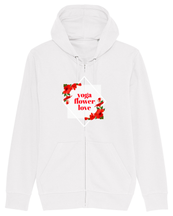 yoga floral design11 White