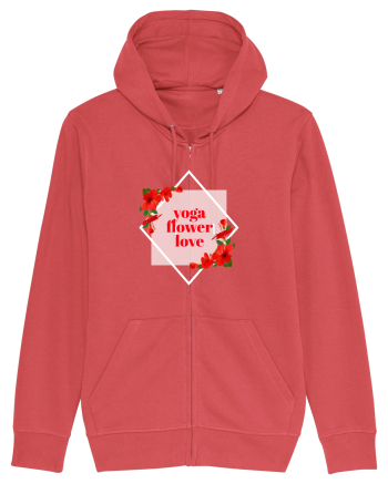 yoga floral design11 Carmine Red