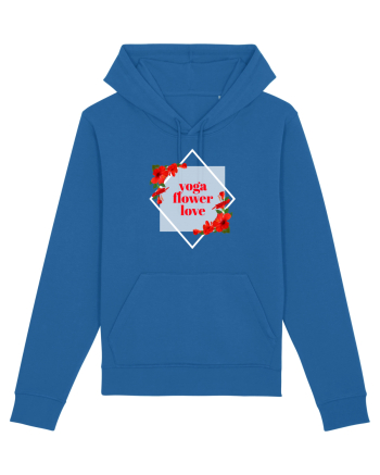 yoga floral design11 Royal Blue