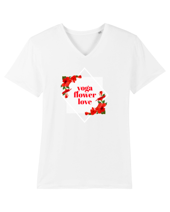 yoga floral design11 White