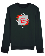 yoga floral design11 Bluză mânecă lungă Unisex Rise