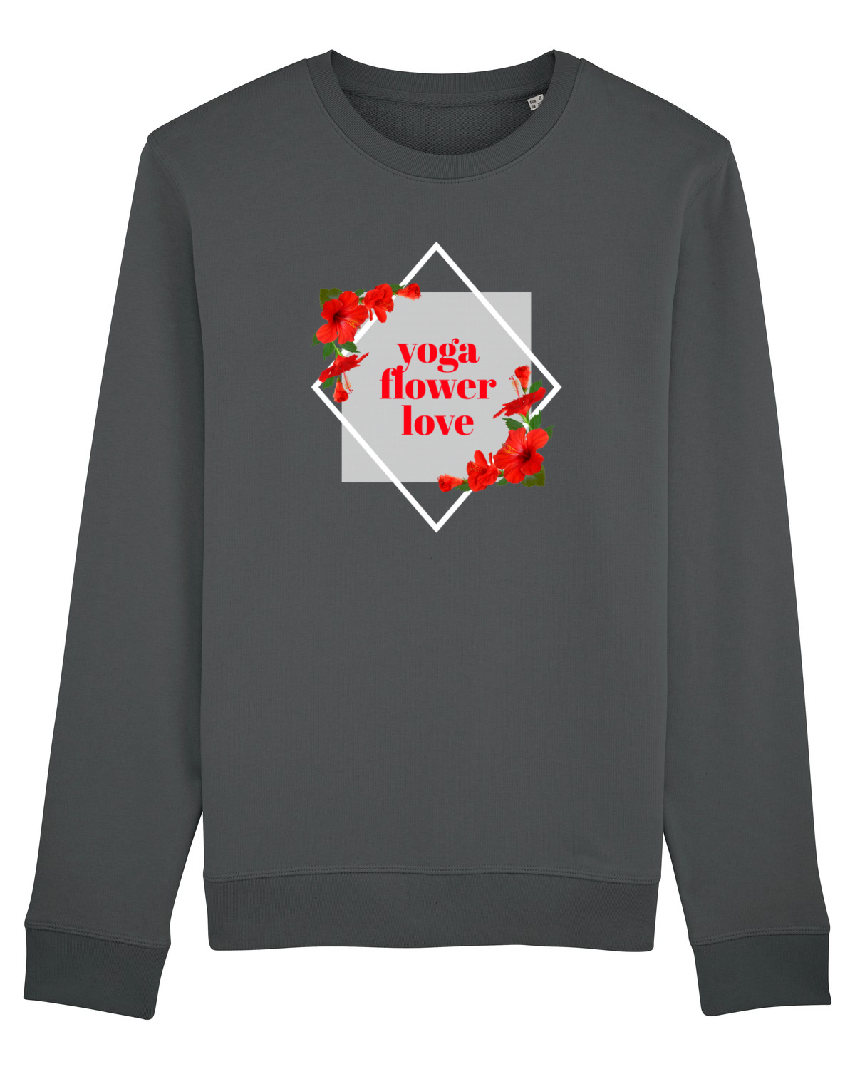 Bluză mânecă lungă Unisex Rise Anthracite