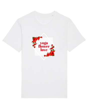 yoga floral design11 White