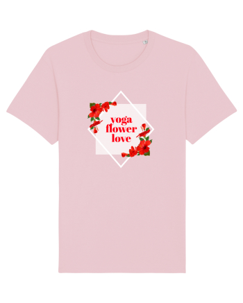 yoga floral design11 Cotton Pink