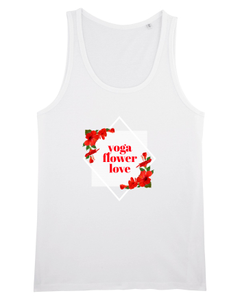 yoga floral design11 White