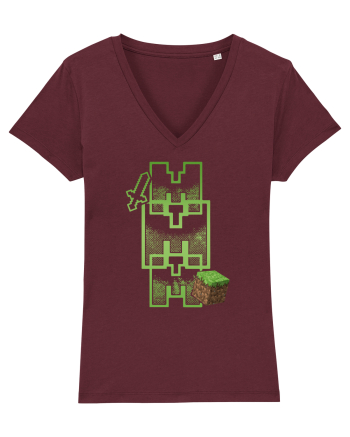 Mmmminecraft Burgundy
