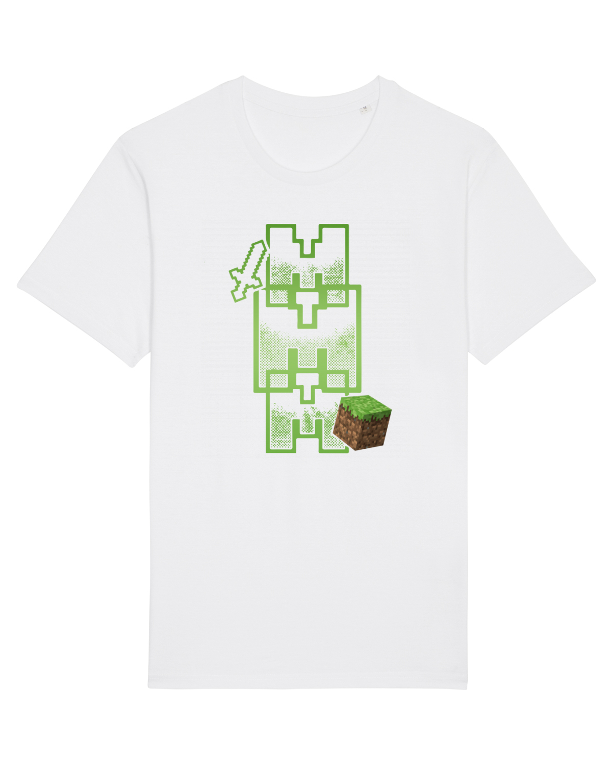 Tricou mânecă scurtă Unisex Rocker White