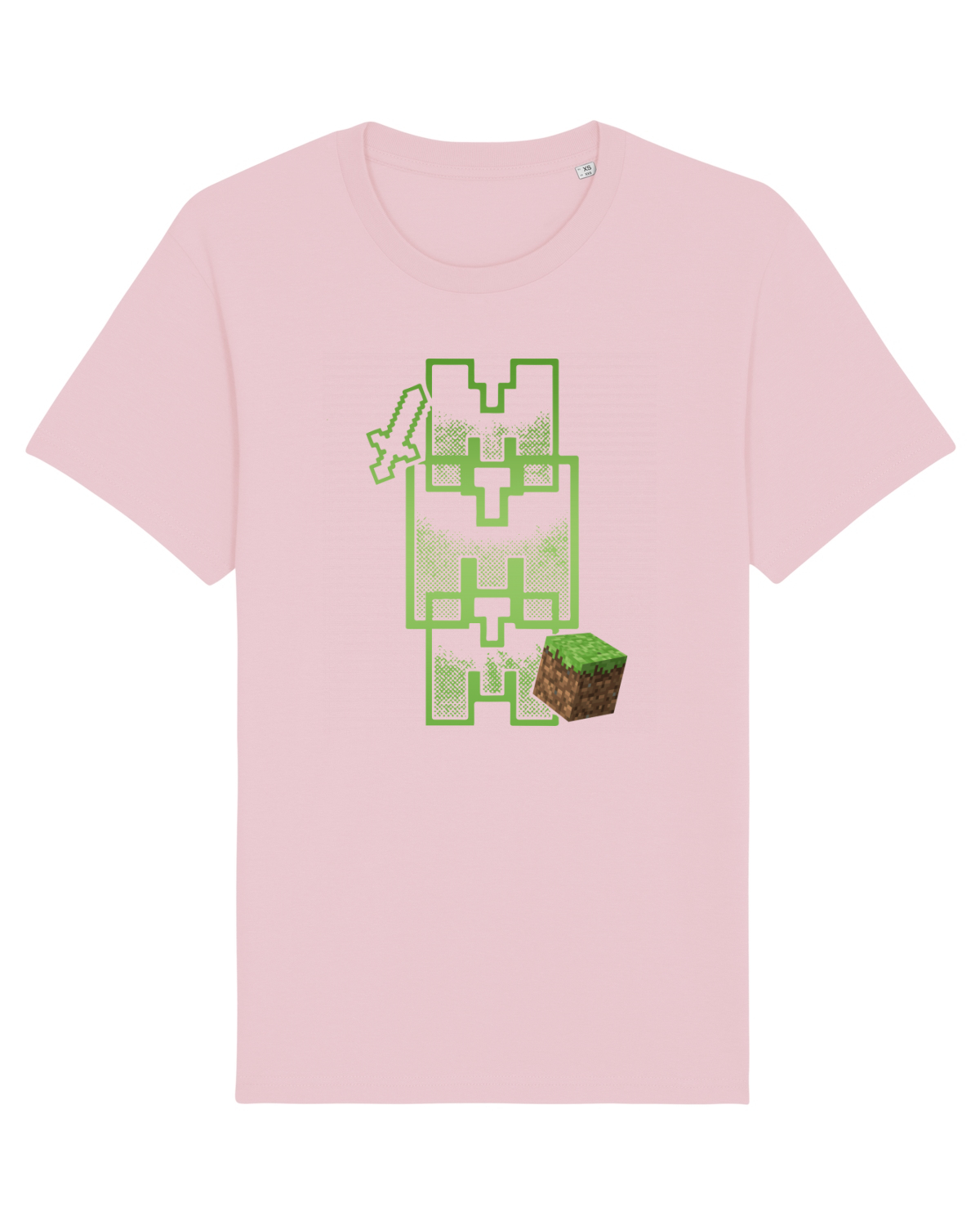 Tricou mânecă scurtă Unisex Rocker Cotton Pink