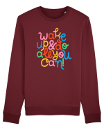 Wake up and do all you can! Bluză mânecă lungă Unisex Rise