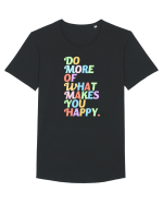 Do more of what makes you happy Tricou mânecă scurtă guler larg Bărbat Skater