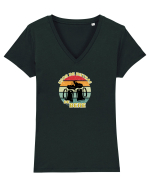 Usor de distras de bere Tricou mânecă scurtă guler V Damă Evoker