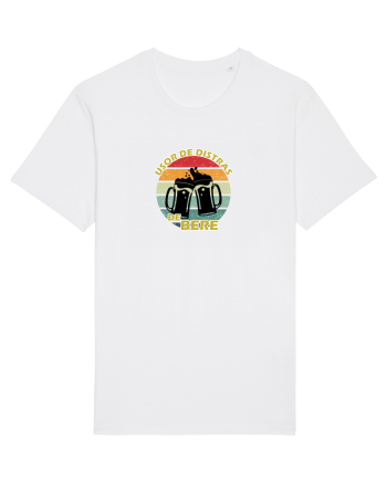 Usor de distras de bere Tricou mânecă scurtă Unisex Rocker