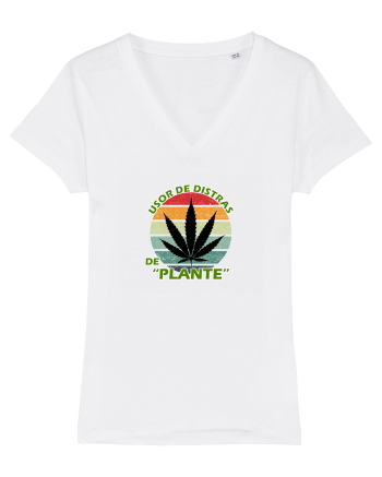 Usor de distras de plante White
