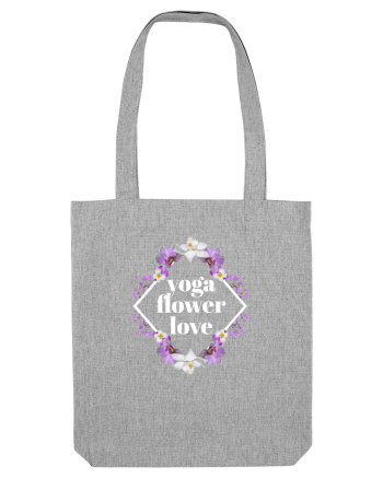 yoga floral design2 Heather Grey