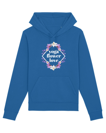 yoga floral design2 Royal Blue