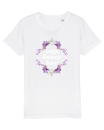 yoga floral design2 White