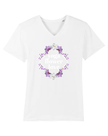 yoga floral design2 White