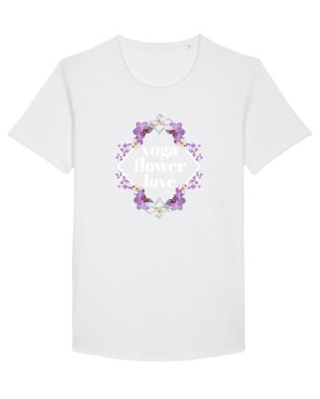 yoga floral design2 White