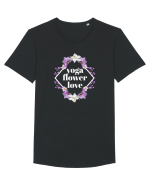 yoga floral design2 Tricou mânecă scurtă guler larg Bărbat Skater